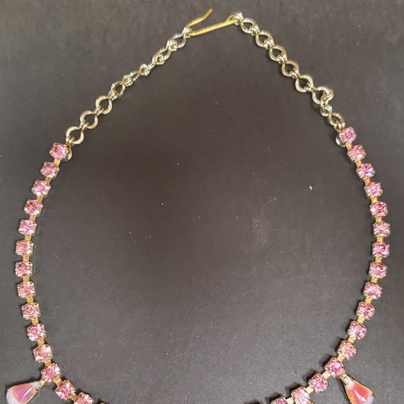 1950's vintage pink necklace - Picture 3 of 3